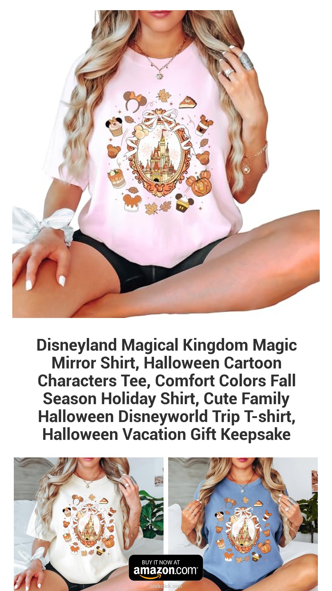 Disneyland Magical Kingdom Magic Mirror Shirt, Halloween Cartoon Characters Tee, Comfort Colors Fall Season Holiday Shirt, Cute Family Halloween Disneyworld Trip T-shirt, Halloween Vacation Gift Keepsake